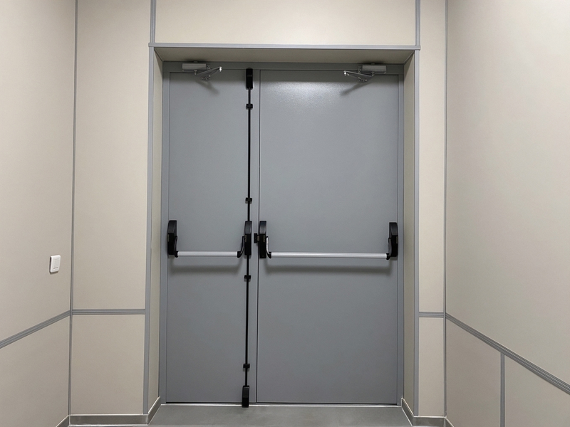 Полуторная серая дверь Антипаника Полуторная серая дверь Антипаника