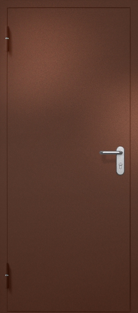 Однопольная противопожарная дверь EI-60, окрас по RAL 8016 Однопольная противопожарная дверь EI-60, окрас по RAL 8016