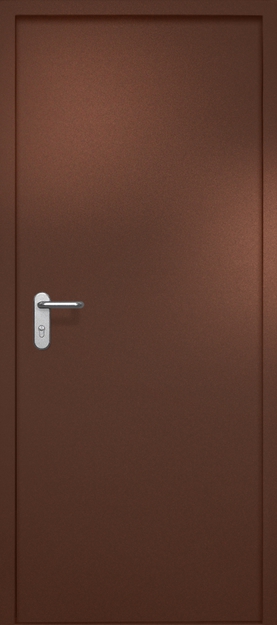 Однопольная противопожарная дверь EI-60, окрас по RAL 8016 Однопольная противопожарная дверь EI-60, окрас по RAL 8016