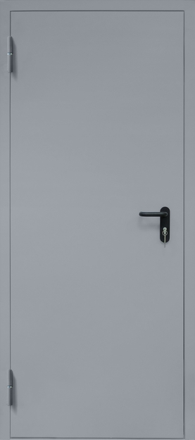Однопольная противопожарная дверь EI-60, окрас по RAL 7001 Однопольная противопожарная дверь EI-60, окрас по RAL 7001