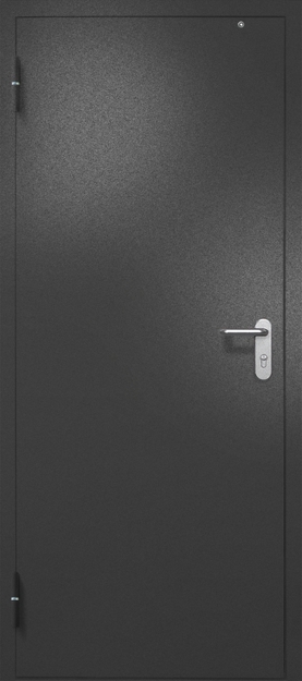 Однопольная противопожарная дверь EI-60 с электромагнитным замком, окрас по RAL 9004 Однопольная противопожарная дверь EI-60 с электромагнитным замком, окрас по RAL 9004