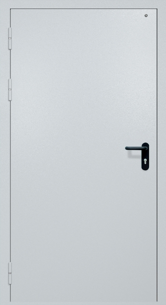 Однопольная противопожарная дверь EI-60 с электромагнитным замком, окрас по RAL Однопольная противопожарная дверь EI-60 с электромагнитным замком, окрас по RAL