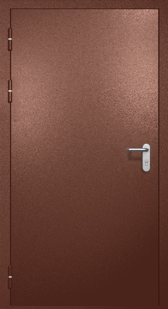 Однопольная противопожарная дверь EI-60, окрас по RAL 8016 Однопольная противопожарная дверь EI-60, окрас по RAL 8016