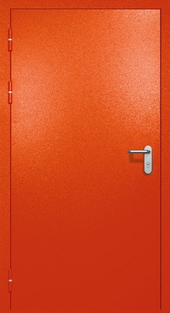 Однопольная противопожарная дверь EI-60, окрас по RAL 3003 Однопольная противопожарная дверь EI-60, окрас по RAL 3003