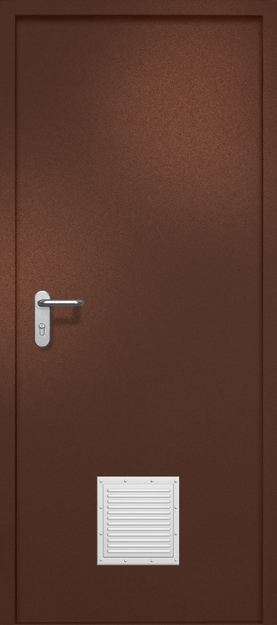 Однопольная противопожарная дверь EI-60 со стыковочным узлом снизу, окрас по RAL 8016 Однопольная противопожарная дверь EI-60 со стыковочным узлом снизу, окрас по RAL 8016