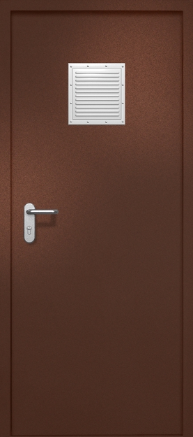 Однопольная противопожарная дверь EI-60 со стыковочным узлом сверху, окрас по RAL 8016 Однопольная противопожарная дверь EI-60 со стыковочным узлом сверху, окрас по RAL 8016