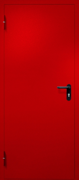 Однопольная противопожарная дверь EI-60, окрас по RAL 3003 Однопольная противопожарная дверь EI-60, окрас по RAL 3003