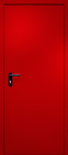 Однопольная противопожарная дверь EI-60, окрас по RAL 3003 Однопольная противопожарная дверь EI-60, окрас по RAL 3003
