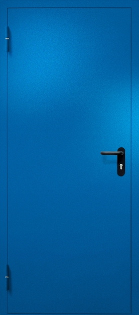 Однопольная противопожарная дверь EI-60, окрас по RAL 5002 Однопольная противопожарная дверь EI-60, окрас по RAL 5002